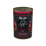 Conservă câini Fitmin For Life cu vită, hrană umedă tip pateu, 400 g