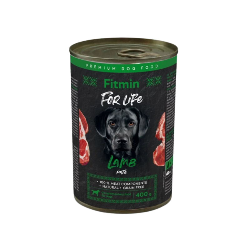 331384002-Conservă câini Fitmin Purity cu vită, bucăți mari de carne, 400 g