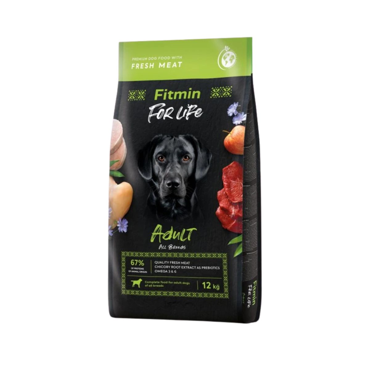 511114050-Hrană uscată câini Fitmin For Life Adult, cu carne proaspătă, 12 kg Hrană uscată câini Fitmin For Life Adult, cu carne proaspătă, 12 kg - imagine 1