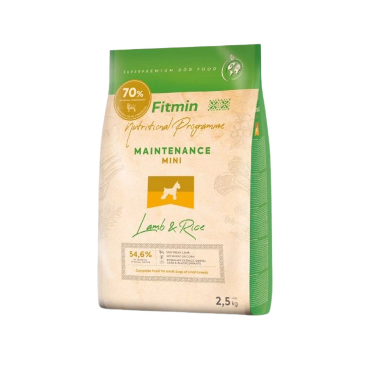 521114140-Hrană uscată câini mici Fitmin For Life Lamb & Rice, miel și orez, 2,5 kg 521114140-Hrană uscată câini mici Fitmin For Life Lamb & Rice, miel și orez, 2,5 kg
